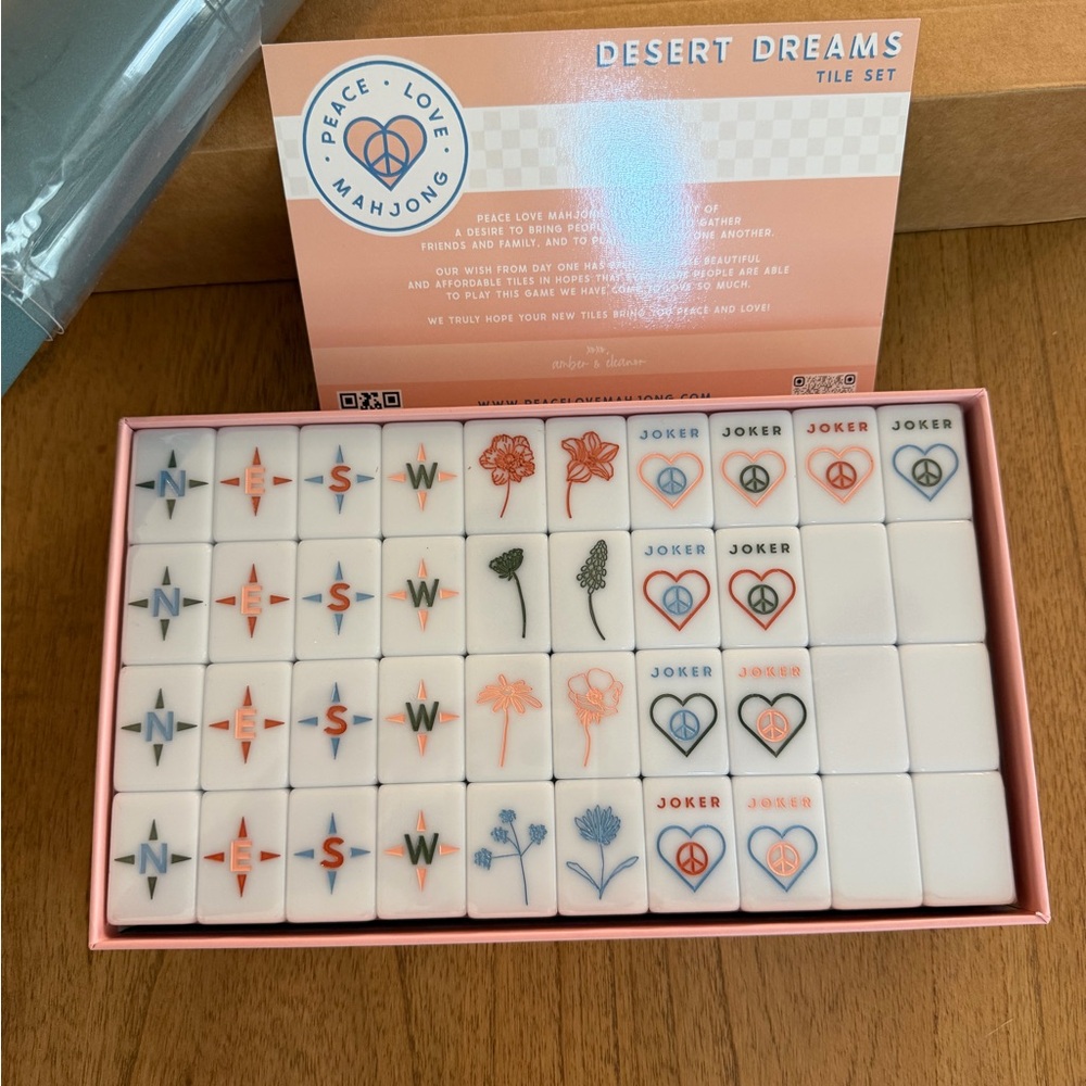 Desert Dreams Mahjong Tile Set Peace Love Mahjong
